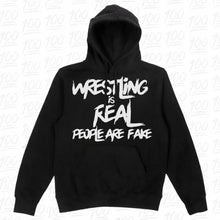 Load image into Gallery viewer, WRESTLING IS REAL HOODIE
